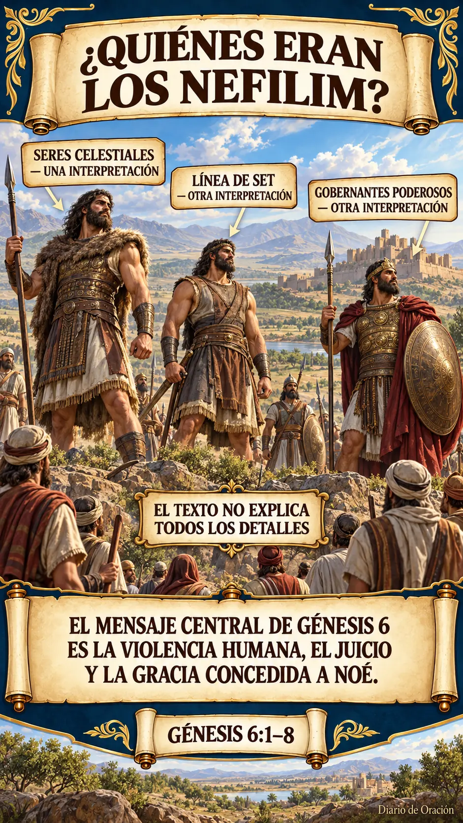 Infografía de Diario de Oración: Tres interpretaciones principales