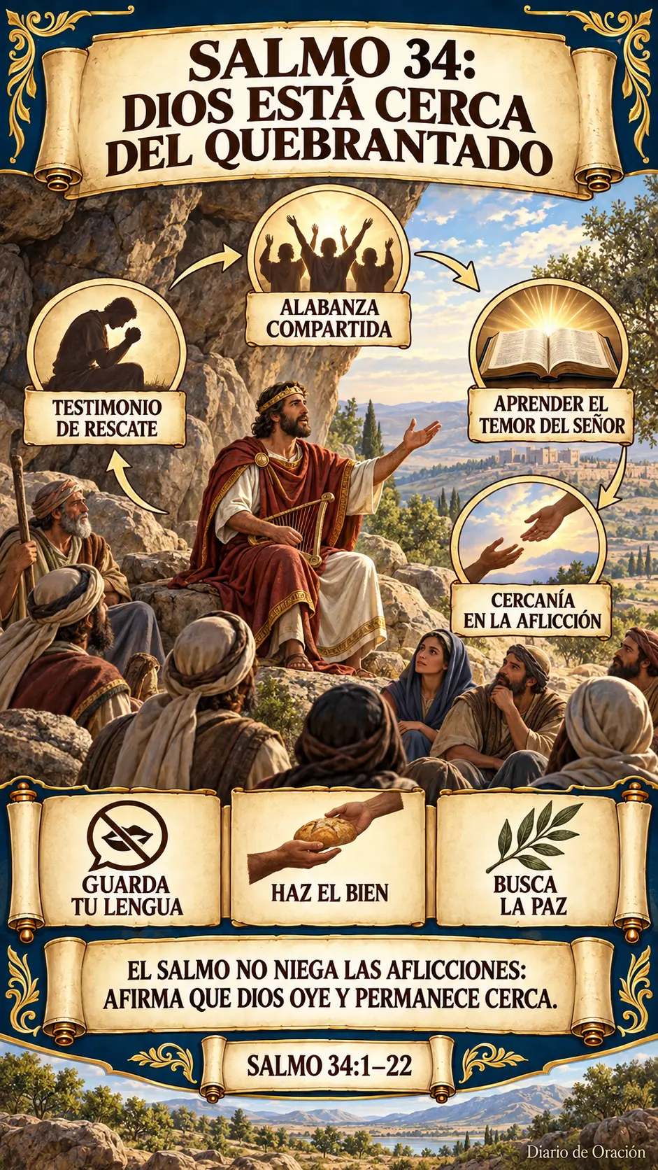 Infografía de Diario de Oración: Del testimonio personal a la sabiduría compartida